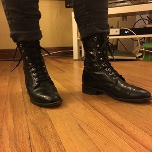 Black Leather Boots